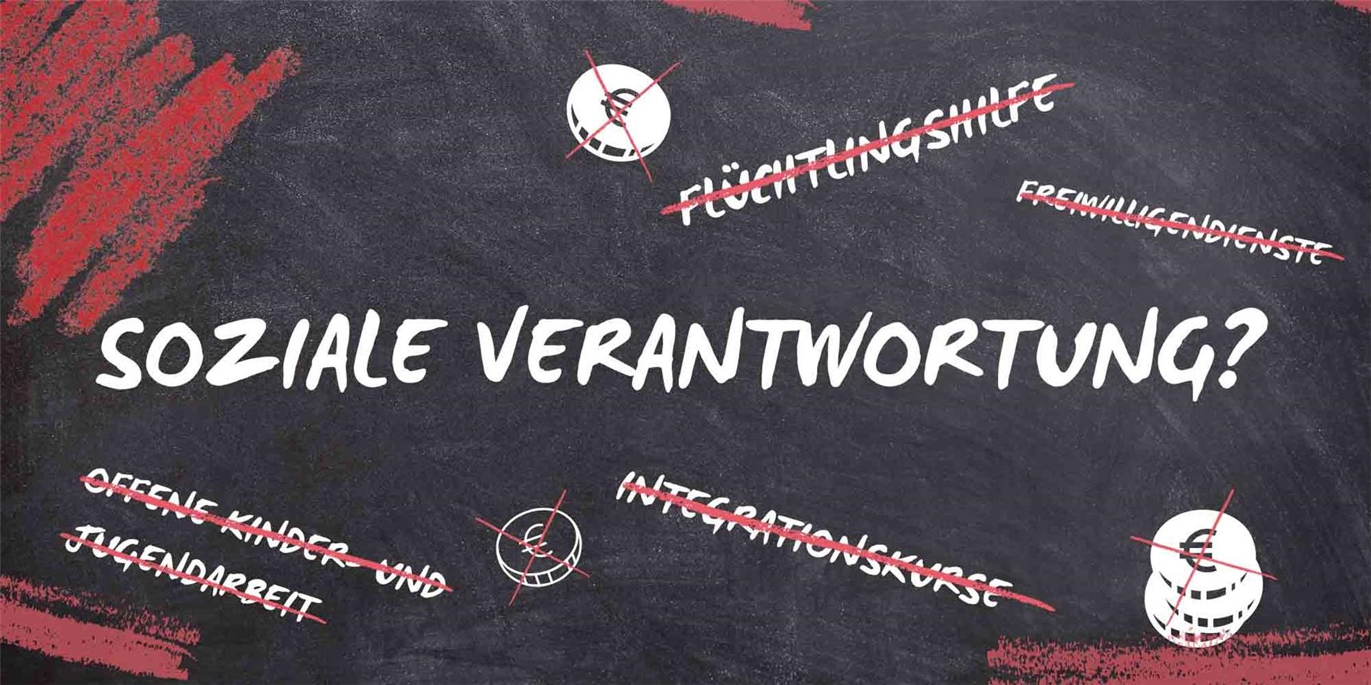 Rotstift im sozialen Bereich